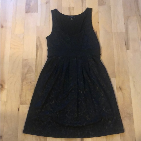 Black & metallic Express dress - Picture 1 of 6